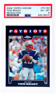 2008 Topps Chrome Tom Brady Refractor #TC163 PSA 6 | eBay