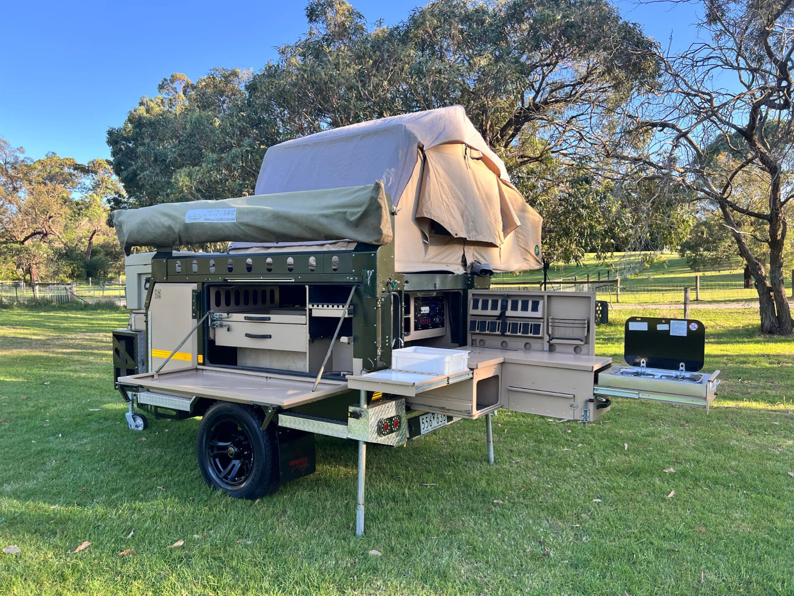 Conqueror UEV390 Offroad camper trailer, South African made, Vic rego eBay