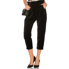 The Great The Convertible Pant Size 2 Medium Black Velvet