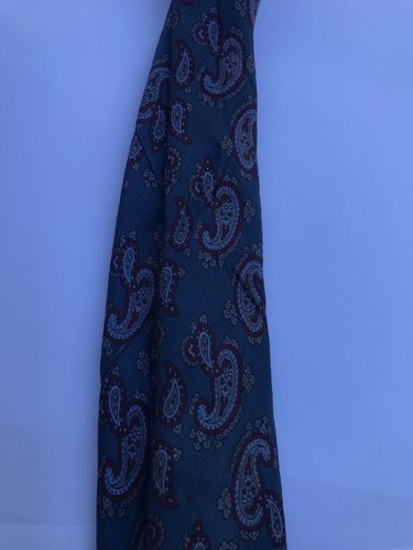 Remington Krawatte türkis burgandy dunkelgrau Herren Paisley - Bild 6 von 10