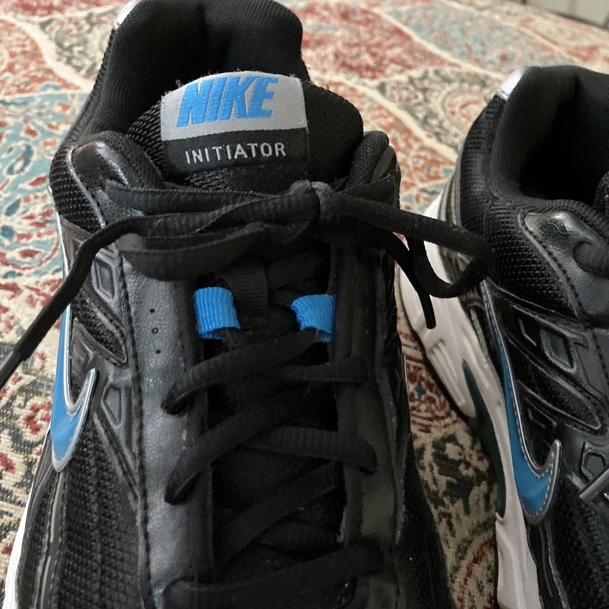 Nike Initiator 394055 003 Blue Black White Athletic Sneakers