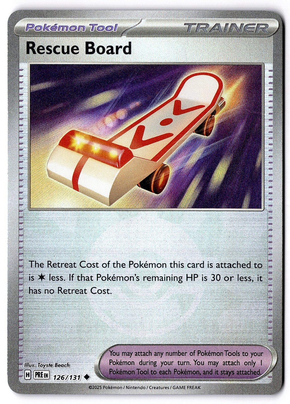 Rescue Board 126/131 Uncommon Poke Ball Prismatic Evolutions Pokémon TCG Mint NM