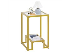 Table Basse 592553, En Verre Trempé, Carrée, 40 X 40 X 61,5 CM