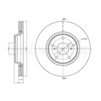 Metelli 2X Bremsscheibe Vorne Ø295 Mm FüR Toyota Verso _R2_ 1.8 1.6 D-4D