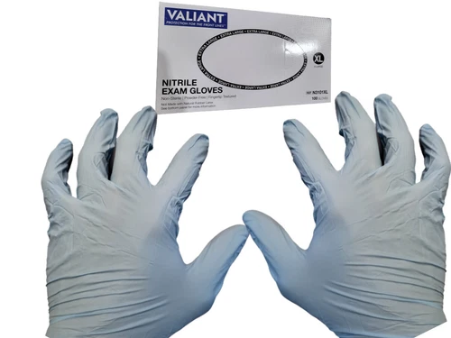 Blue Nitrile Exam Gloves Size: XLarge - 100/box by Valiant