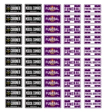 1/43 scale model car coroner funeral director license plates tags 