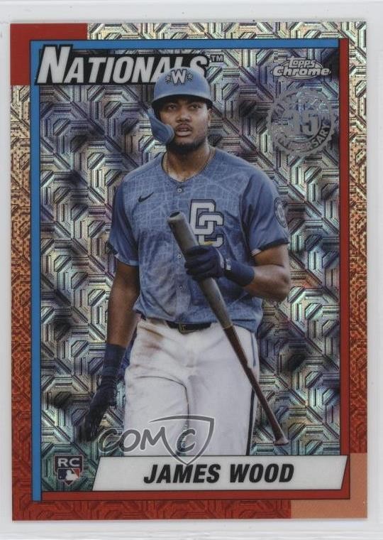 2025 Topps Update 1990 Topps Chrome Silver Pack James Wood #U90C-30 2qw
