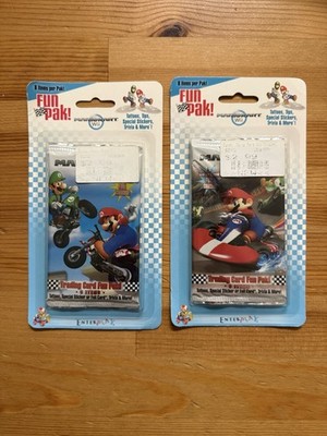 Mario Kart Wii Trading Card Booster Pack - Sealed x2 - Nintendo Enterplay 2009