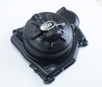 Rechter Motordeckelschutz R&G Racing Race Series Schwarz Aprilia Tuono V4