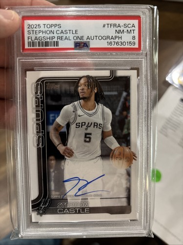 Stephon Castle #TFRA-SCA 2025 Topps Flagship Real One Autograph card