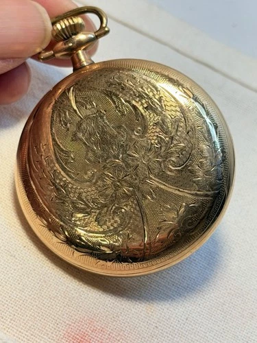 Antique Elgin 15-jewel pocket watch with a beautiful 20-year gold-filled case.