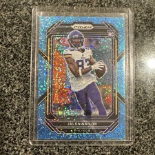 2022 Panini Prizm Rookies Jalen Nailor #358 Blue Sparkle Prizm /96 (RC) Vikings