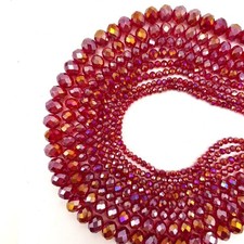 780Pcs Briolette Glass Beads for Jewelry Making, 3/4/6/8/10mm Faceted Crystal...