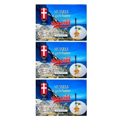 Sanniti Mussels in Garlic Butter, 3.9 Ounce | Natural Source of Omega 3 | Sca...