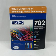 New Epson 702 C13T34472J Black, Yellow, Cyan and Magenta Ink Cartridge