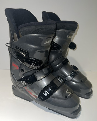 SALOMON SYMBIO 500 Gray Adult Ski Boots Size Mondo 24.0 Men's 5.5 Women's 6.5k