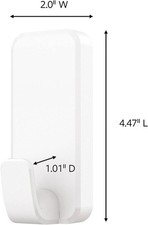 Heavyweight Wall Hook 10 lb Capacity, 2 Hooks & 6 Strips, Damage-Free Hanging 2.50 per strip