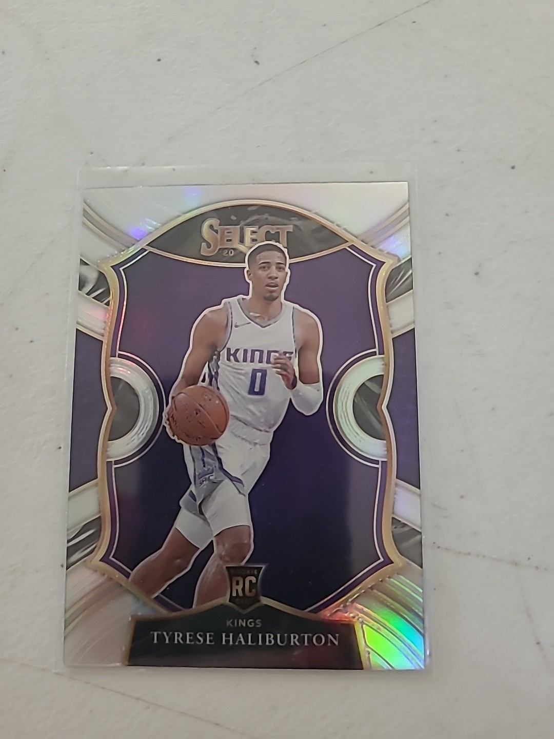 TYRESE HALIBURTON 2020-21 PANINI SELECT CONCOURSE ROOKIE SILVER PRIZM #72 KINGS