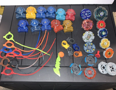 Beyblade Lot Beyblades Launchers with Extra Parts and Accessories Random