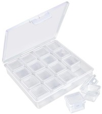 16 Grids Bead Organizer, Craft Organizers and Storage, Acrylic Organizers, Pl...