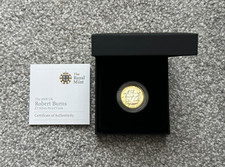 2009 Robert Burns £2 Two Pound Silver Proof Coin Royal Mint (Box + COA) Rare