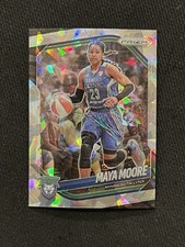 MAYA MOORE 2025 Panini Prizm WNBA SILVER CRACKED ICE HOLO Minnesota Lynx #135