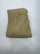 New Women’s Tan ABETTA Knee Patch English Riding Breeches. 32 L  D-63