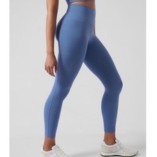 Athleta  Salutation Stash Pocket II 7/8 Tight Leggings Blue Womens Medium