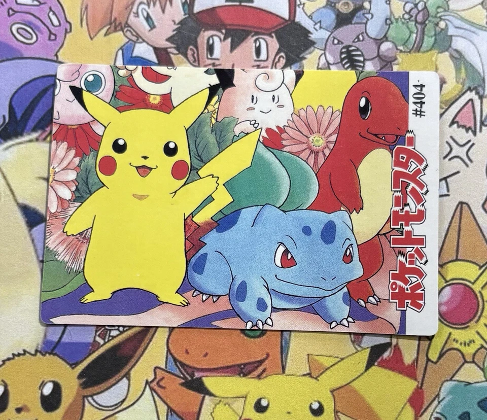 Pokemon Vintage Monstruos de Bolsillo Venta HOLO Prisma Pegatina 1999 Bandai Nintendo Foto 4 de 4