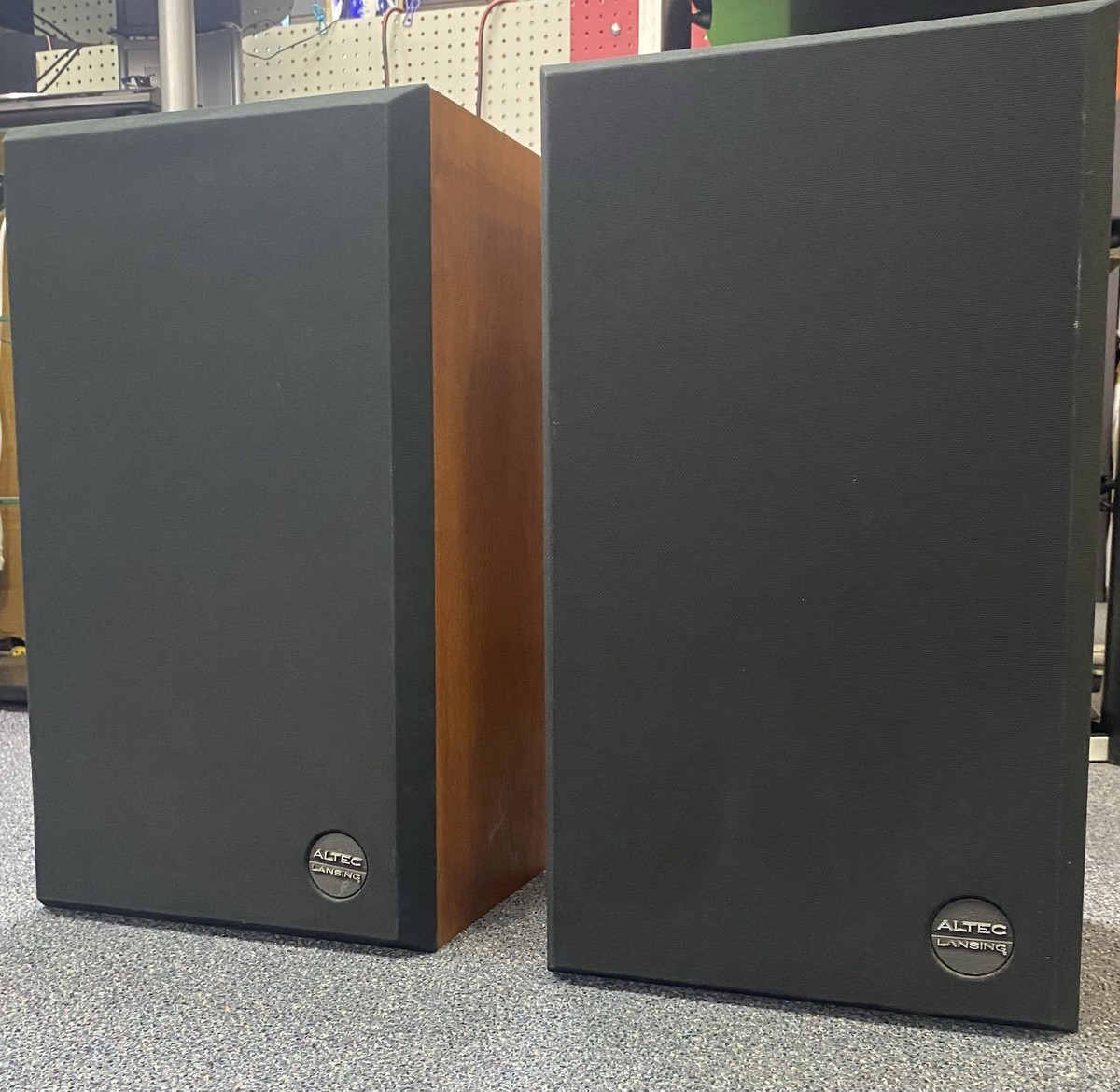 Super Rare Altec Lansing Model 5 All Original With Badges Speakers
