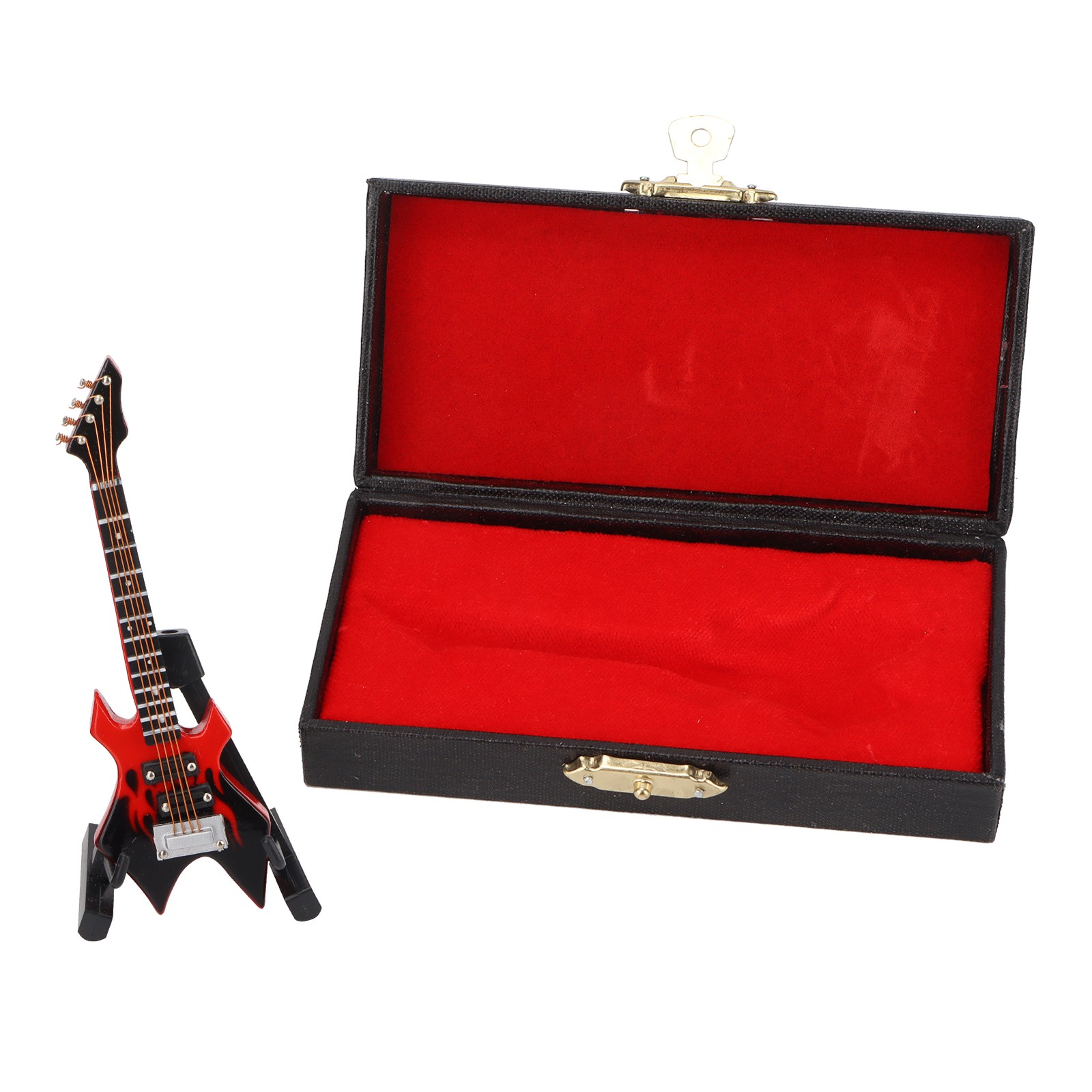 Bass Model Miniature Wooden Guitar Ornaments For Music Lovers Excellent