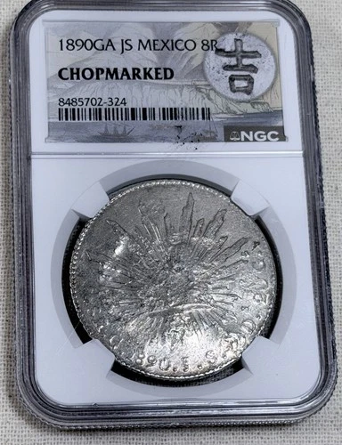 1890 Mexico 8 Reales — photo from the most recent tracked eBay sale
