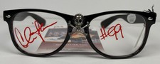 Charlie Sheen Signed Skull & Crossbones Glasses Major League "#99" JSA Witnessed