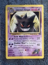 Pokemon TCG Sabrina's Gengar 29/132 Gym Challenge Non-Holo Card NM Condition