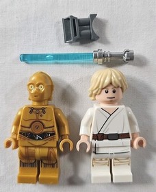 Lego Star Wars Minifigure LUKE SKYWALKER  & C-3PO Droid Printed Legs 75173 75222