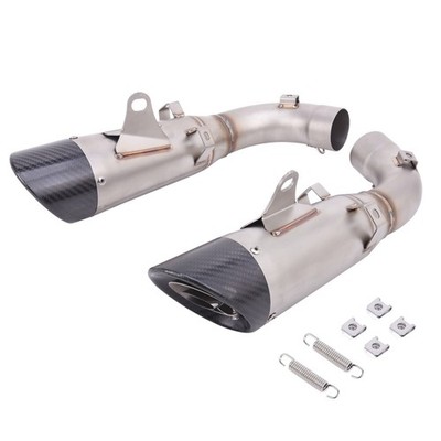 2 Slip on Exhaust Muffler Pipe Tips For Ducati Hypermotard 950/950 SP 2019-2025