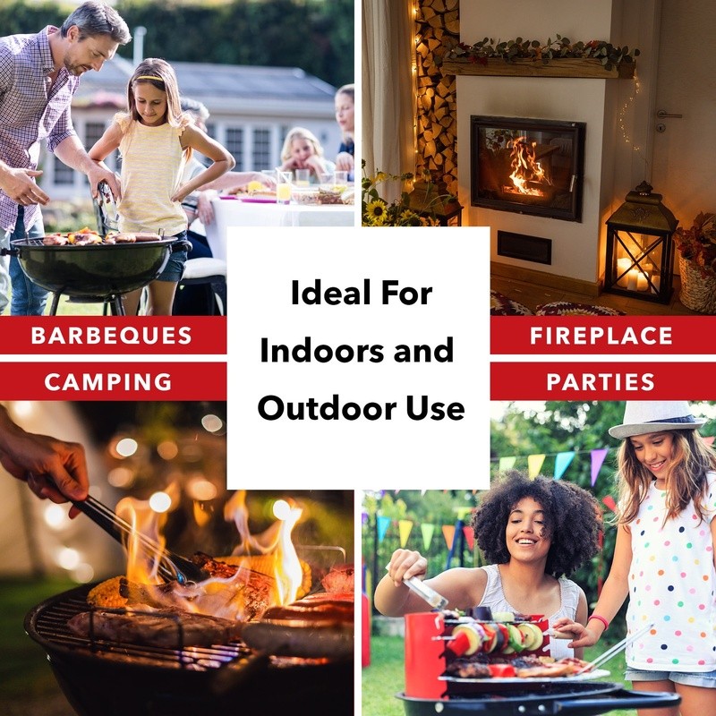 Instant Flame Fire Starter Gel All Weather Odorless UL 16oz Campfires Firepits