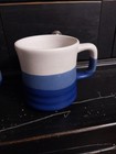 Tiwan Ceramic/Stone Wear Mug -  Made In Taiwan - 3 pcs -  Blue/Cream Stone Color — photo 9