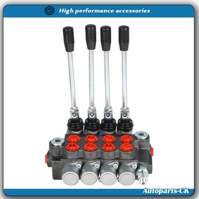 4 Spool Hydraulic Directional Control Valve 11gpm, Double Acting Cylinder BSPP