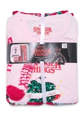*NEW* Women's Stranger Things Pajama Top, Pants and Socks Size 3PC Gift Set