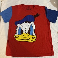 Vintage Mickey And Company Donald Duck Red/blue T-shirt Men's Size XL