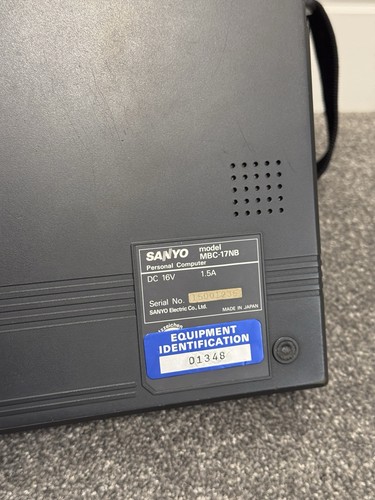 Seltener Vintage Sanyo MBC-17NB Laptop + Ladegerät - Ersatzteile - Bild 17 von 22