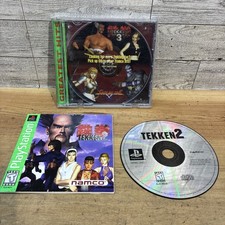 Tekken 2 PS1 PlayStation 1 Complete CIB + Registration Card Black Label Free Shp
