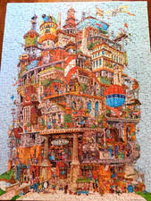Vintage Hallmark Springbok Jigsaw Puzzle Verticalville 500 Pc. 1977