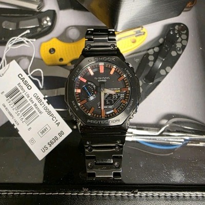 Casio G-Shock GMB2100BPC1A Men's Black Stainless Steel Bluetooth Solar Watch