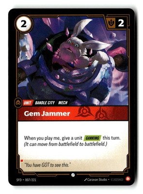 Gem Jammer 007/221 Common Spiritforged Riftbound Near Mint