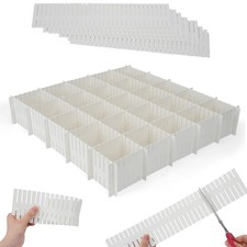 16Pcs Adjustable Drawer Divider, 14.6 Inch DIY Grid Drawer Organizer Dividers...