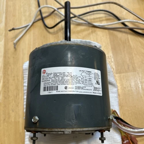 U.S. MOTORS MODEL K55HXWMT-1281 Condenser Fan Motor 1075 RPM 1/3 HP 208-230 V