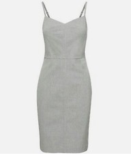 Banana Republic Women's Spaghetti Strap Light Gray Sheath Dress, Size 4