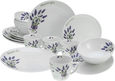 CreaTable Home Lavendel Kombiservice 16-tlg Porzellan